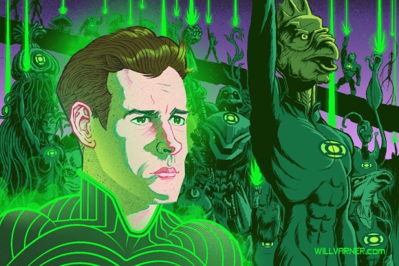 Will Varner illustrator green lantern art hal jordan ryan reynolds DC Comics stel ch'p kilowog corps